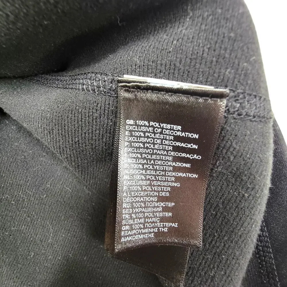 The North Face Mens XL 1/4 Zip Fleece Pullover Hershey Kiss USA Flag Black READ